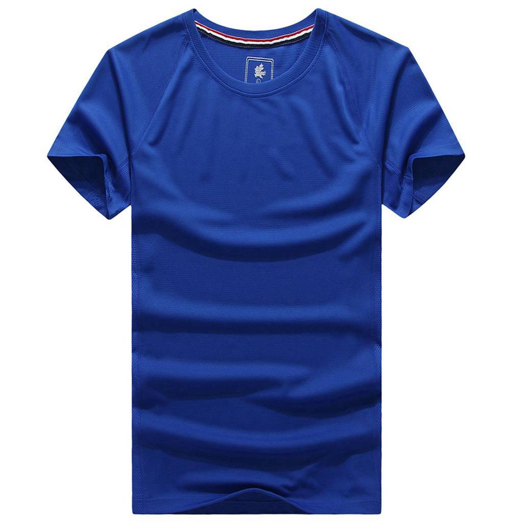 修身運動短袖 舒適透氣跑步訓(xùn)練速干T恤3D平鋪效果展示