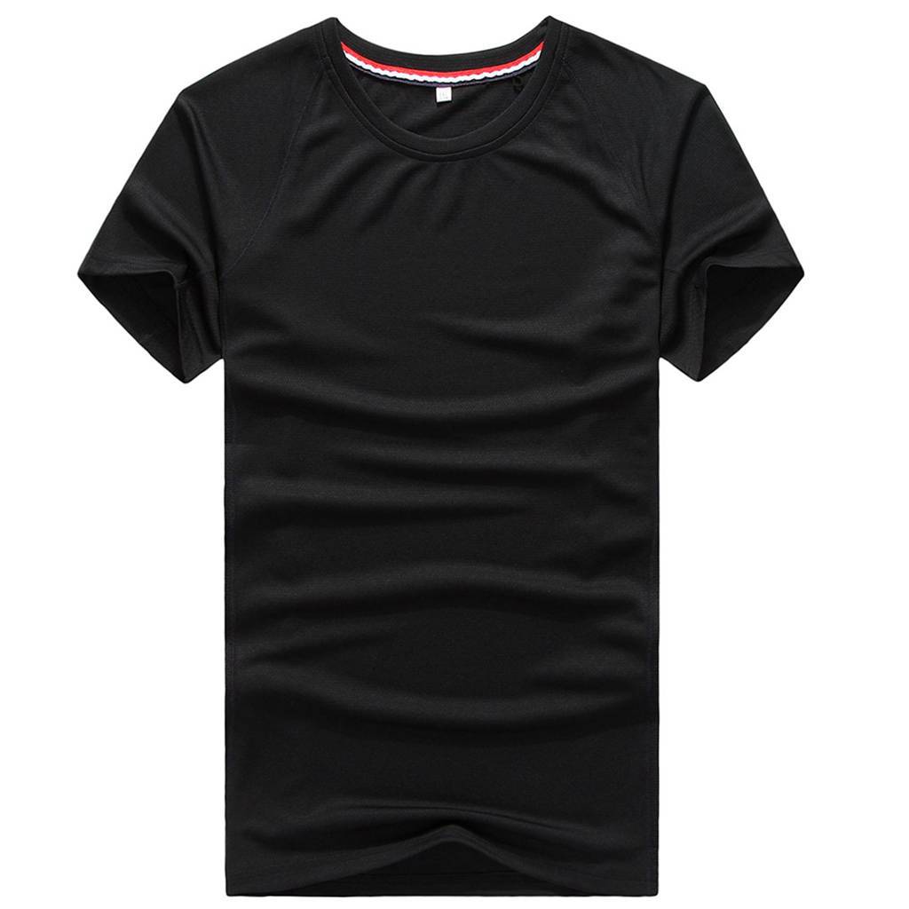 修身運動短袖 舒適透氣跑步訓(xùn)練速干T恤3D平鋪效果展示