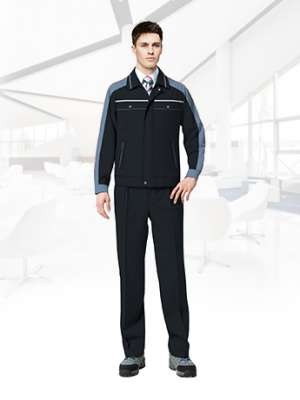 秋冬春季長(zhǎng)袖工作服套裝男士勞保服