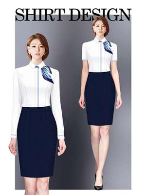 襯衫定制 時(shí)尚長(zhǎng)袖襯衫女士春季 白色