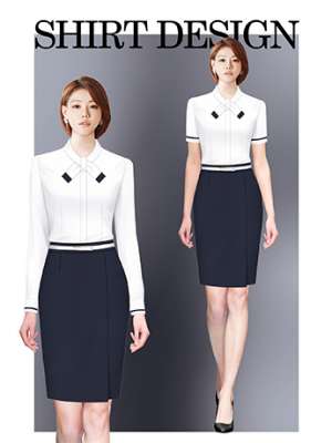 襯衫定制 時(shí)尚襯衫女士春秋季 優(yōu)雅白