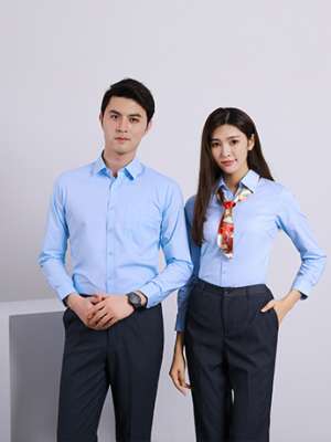 商務(wù)襯衫定制 時(shí)尚襯衫男女士春秋季