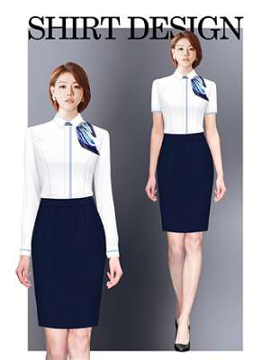 襯衫定制 時(shí)尚襯衫女士春秋季 白色長(zhǎng)